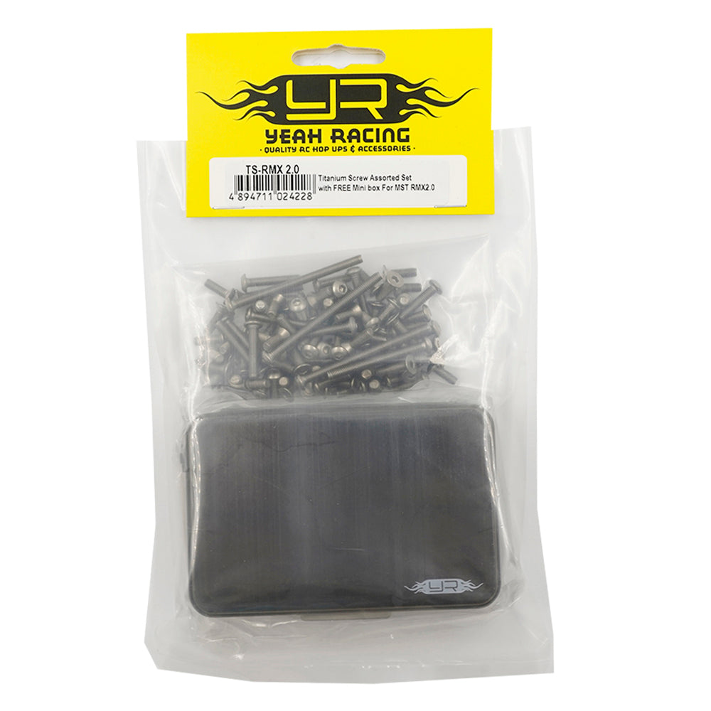 Yeah Racing TS-RMX 2.0 MX TITANIUM SCREW ASSORTED SET WITH FREE MINI BOX