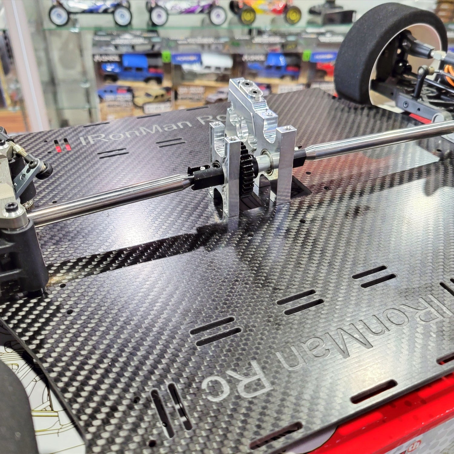 IronManRc HOBAO VTE2 Ejes de transmisión centrales de titanio de 10 mm