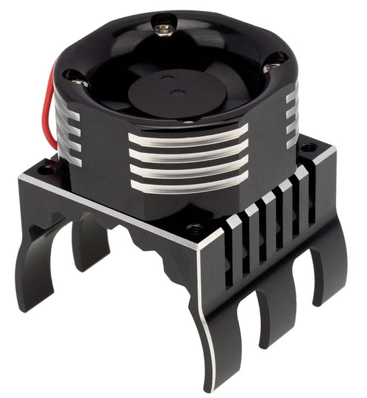 PowerHobby PHT1299-Black 1/8 Aluminum High Speed LED Lights Cooling Fan