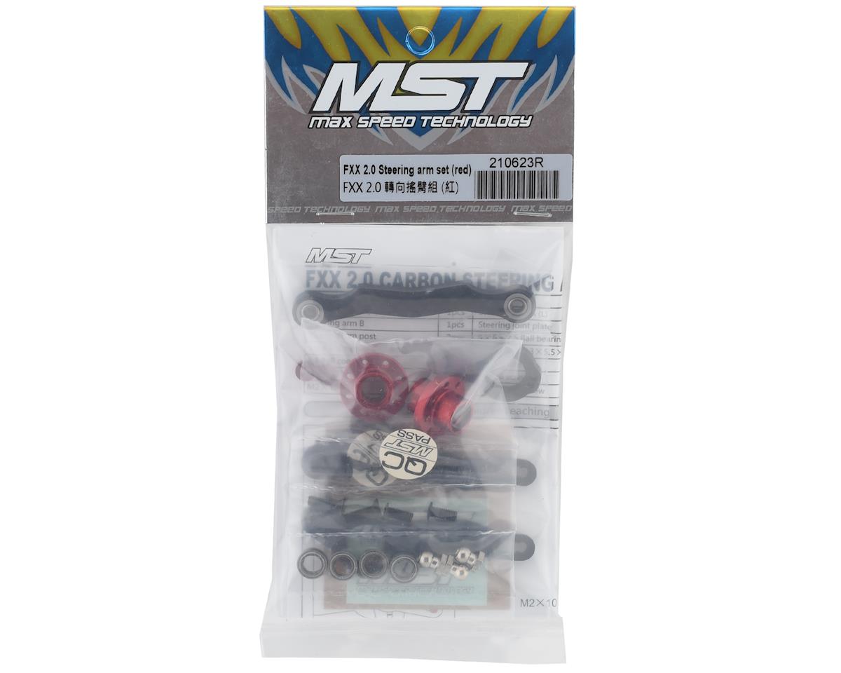 MST 210623R FXX 2.0 Carbon Steering Arm Set (Red)