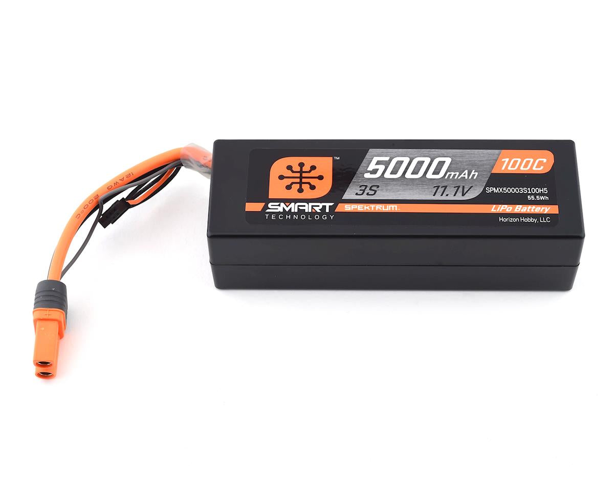 Spektrum RC 3S Smart LiPo Étui rigide 100C avec connecteur IC5 (11,1 V/5 000 mAh)