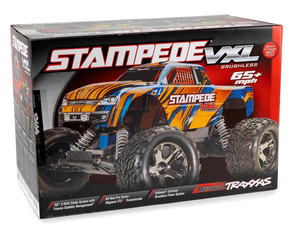 Traxxas 36076-74-GRN Stampede VXL sin escobillas 1/10 RTR 2WD Monster Truck