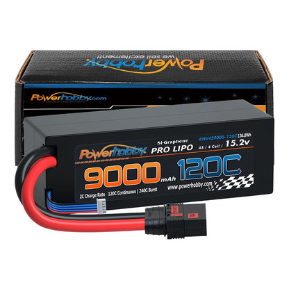 Powerhobby 4S 15.2V HV 9000mah 120c Graphene Lipo Battery w QS8 Plug
