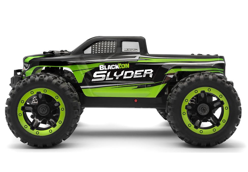 Black Zion Slyder BZN540100 1/16th RTR 4WD Camión monstruo eléctrico - Verde