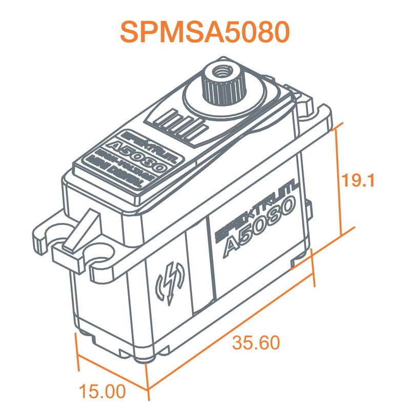 SPEKTRUM SPMSA5080 MT/HS Mini Servo Digital HV