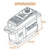 SPEKTRUM SPMSA5080 MT/HS Mini servomoteur numérique HT
