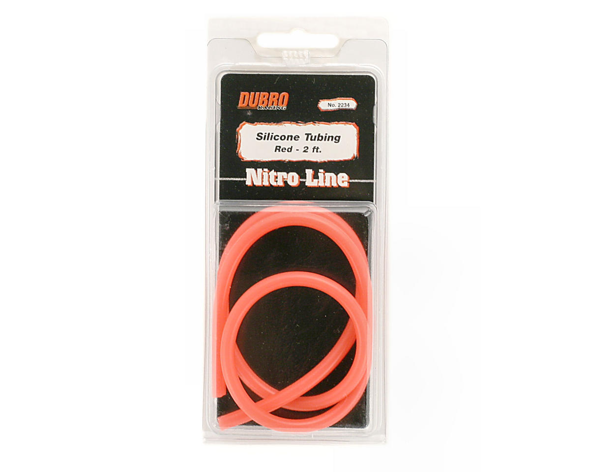 DuBro DUB2234 Tubo de combustible de silicona "Nitro Line" (rojo) (61 cm)