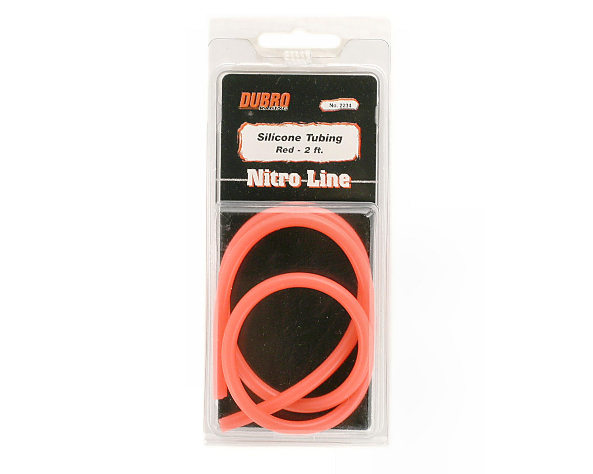 DuBro DUB2234 "Nitro Line" Tube de carburant en silicone (rouge) (61 cm)