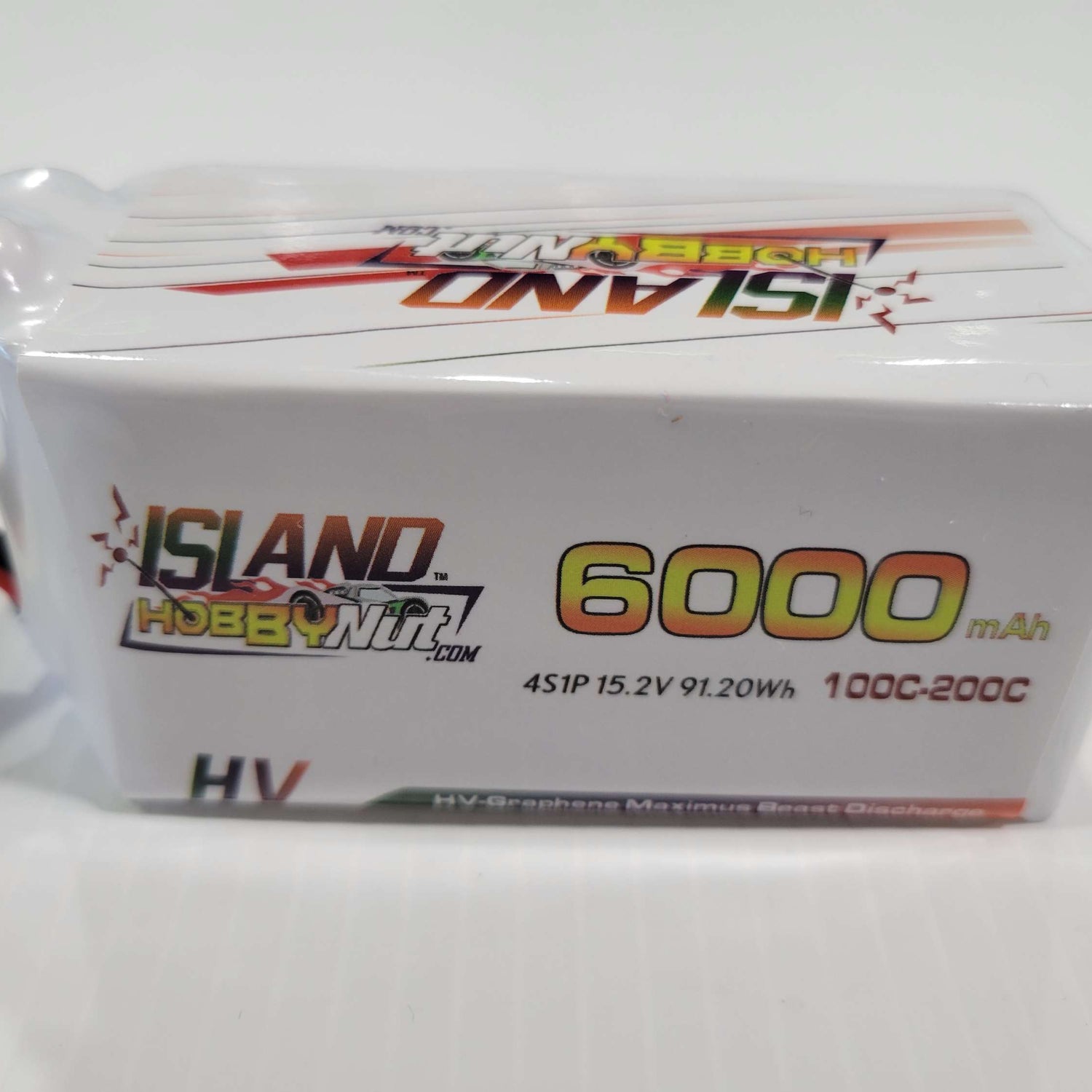 IslandHobbyNut 4s HV SHORTY 6000 mah 15.2v 100 - 200C BATTERIE LIPO AVEC EC5 OU QS8