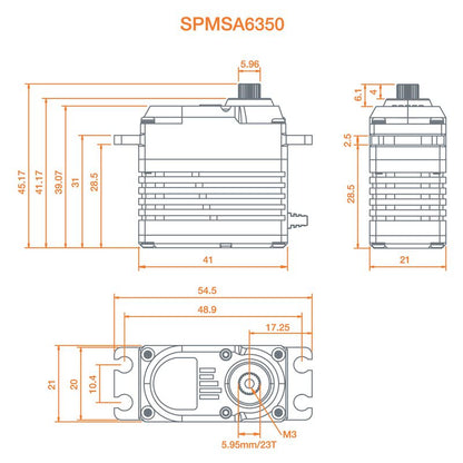 SPEKTRUM SPMSA6350 Ultra Torque / High Speed Brushless HV Servo