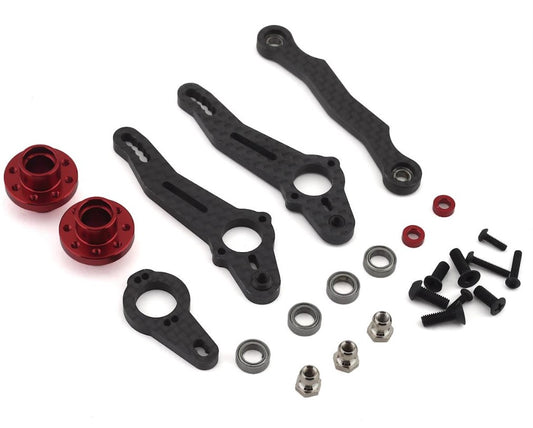 MST 210623R FXX 2.0 Carbon Steering Arm Set (Red)
