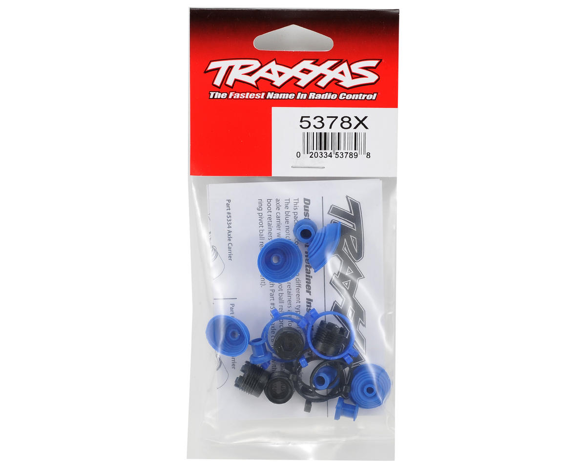 Traxxas 5378X Revo Pivot Ball Caps w/ dust boots, rubber (4)/ dust plugs