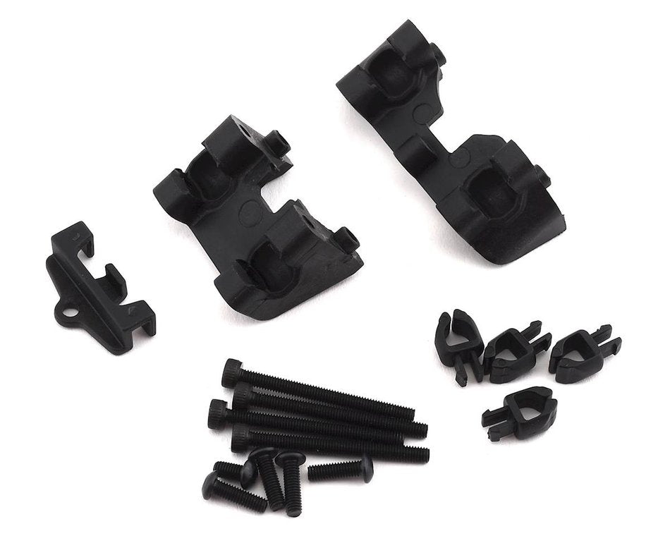 Traxxas 5317 Revo Shock Mounts front & Rear w/wire clip (1), chassis wire clips