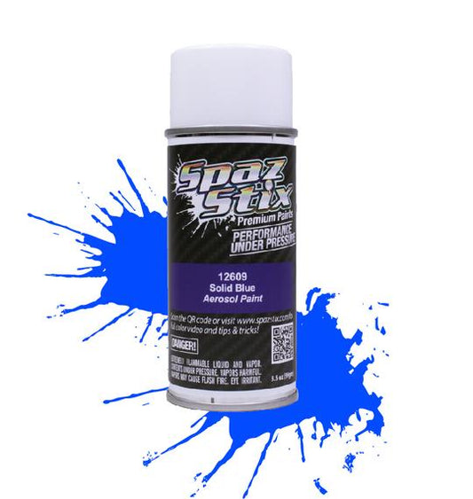Spaz Stix 12609 Solid Blue Aerosol Paint, 3.5oz Can