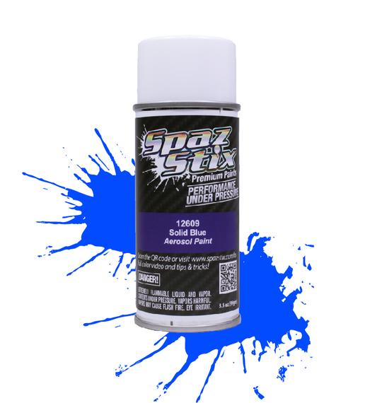 Spaz Stix 12609 Peinture aérosol bleu uni, canette de 3,5 oz