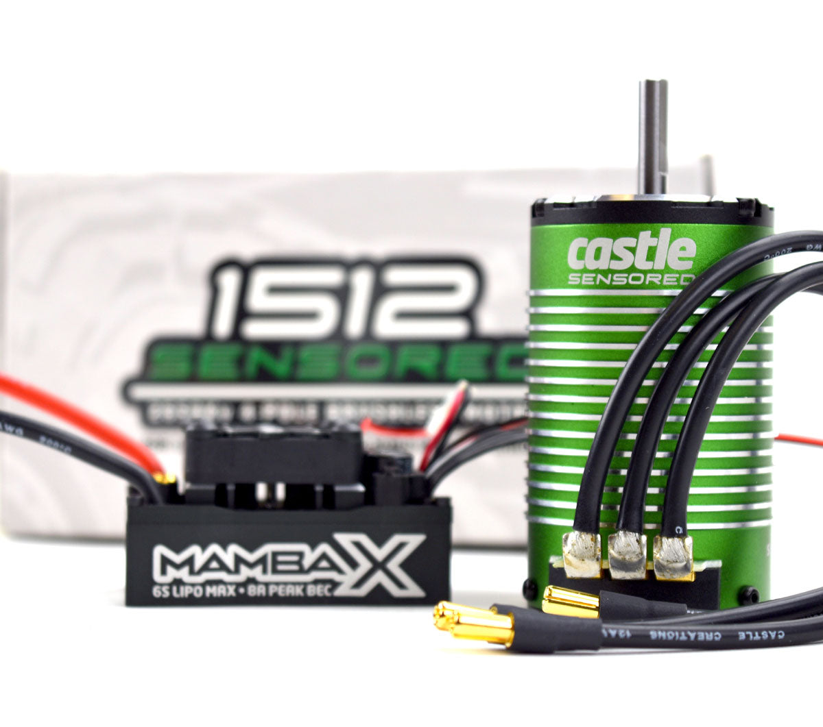 Castle Creations 010-0155-06 Mamba X Waterproof 1/8 Brushless Combo w/1512
