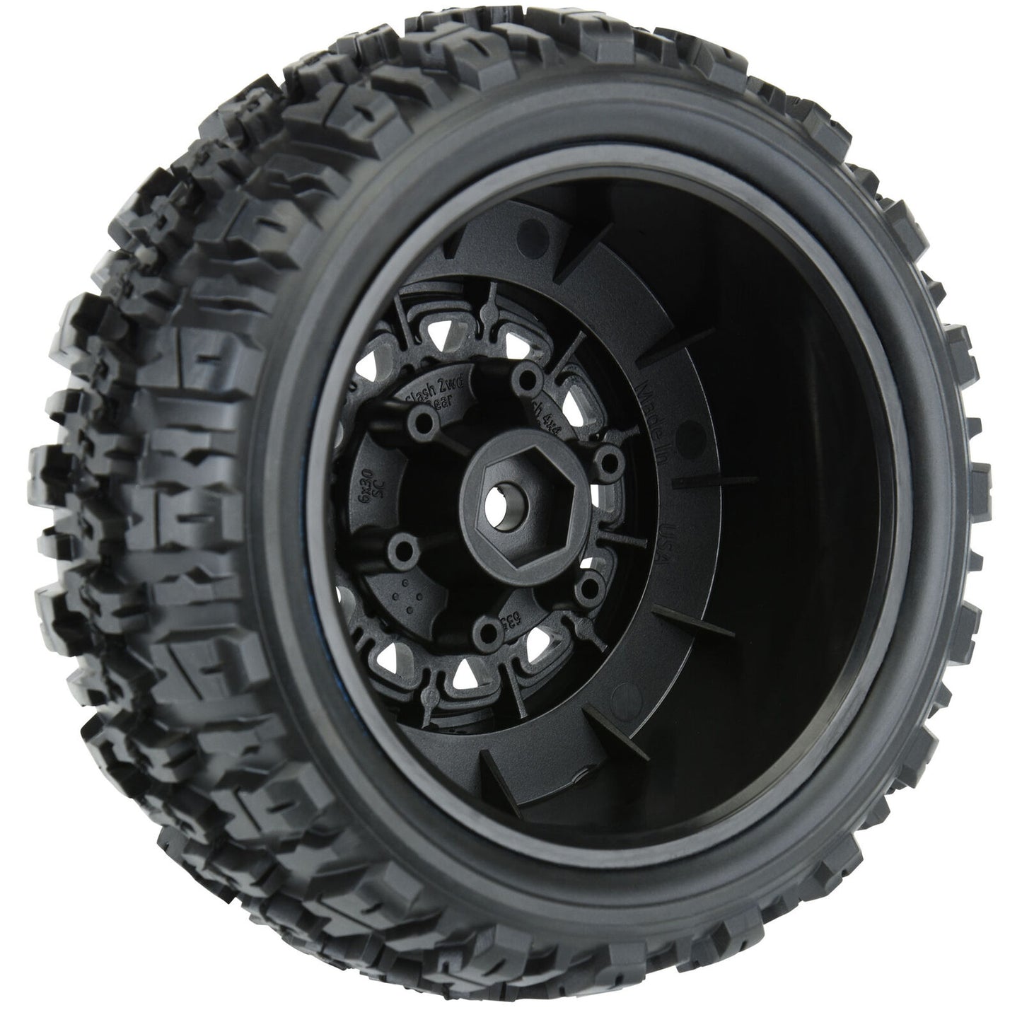 Pro-Line Trencher X SC 2.2/3.0 Tires w/Raid Wheels (Black) (2) (M2) w/12mm Remov
