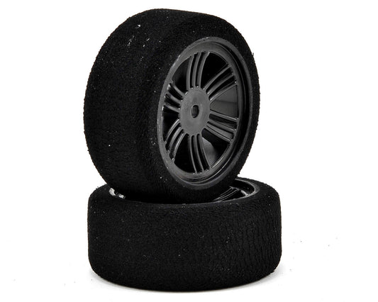 CONTACTO J1C73 Neumáticos de espuma doble para sedán eléctrico 1/10 hexagonales de 12 mm (2) (negro carbón) (Ha