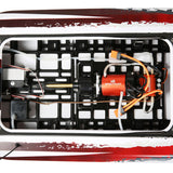 Pro Boat PRB08043T2 Blackjack 42" 8S Catamarán eléctrico RTR sin escobillas (blanco/rojo) con 2,4 GHz