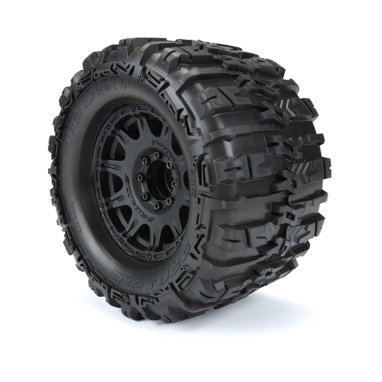 Pro-Line 10155-10 Trencher HP Belted 3.8" Pre-Mounted Truck Tires (2) (Black)