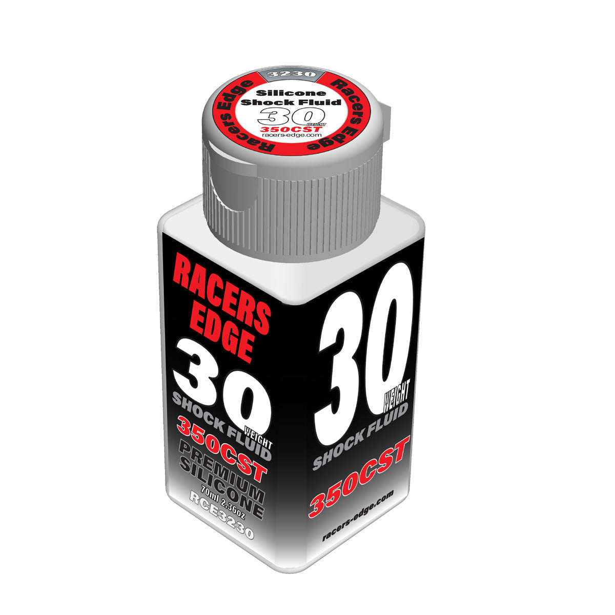 Racers Edge RCE3230 30 Poids, 350 cSt, 70 ml 2,36 oz Huile de choc en silicone pur