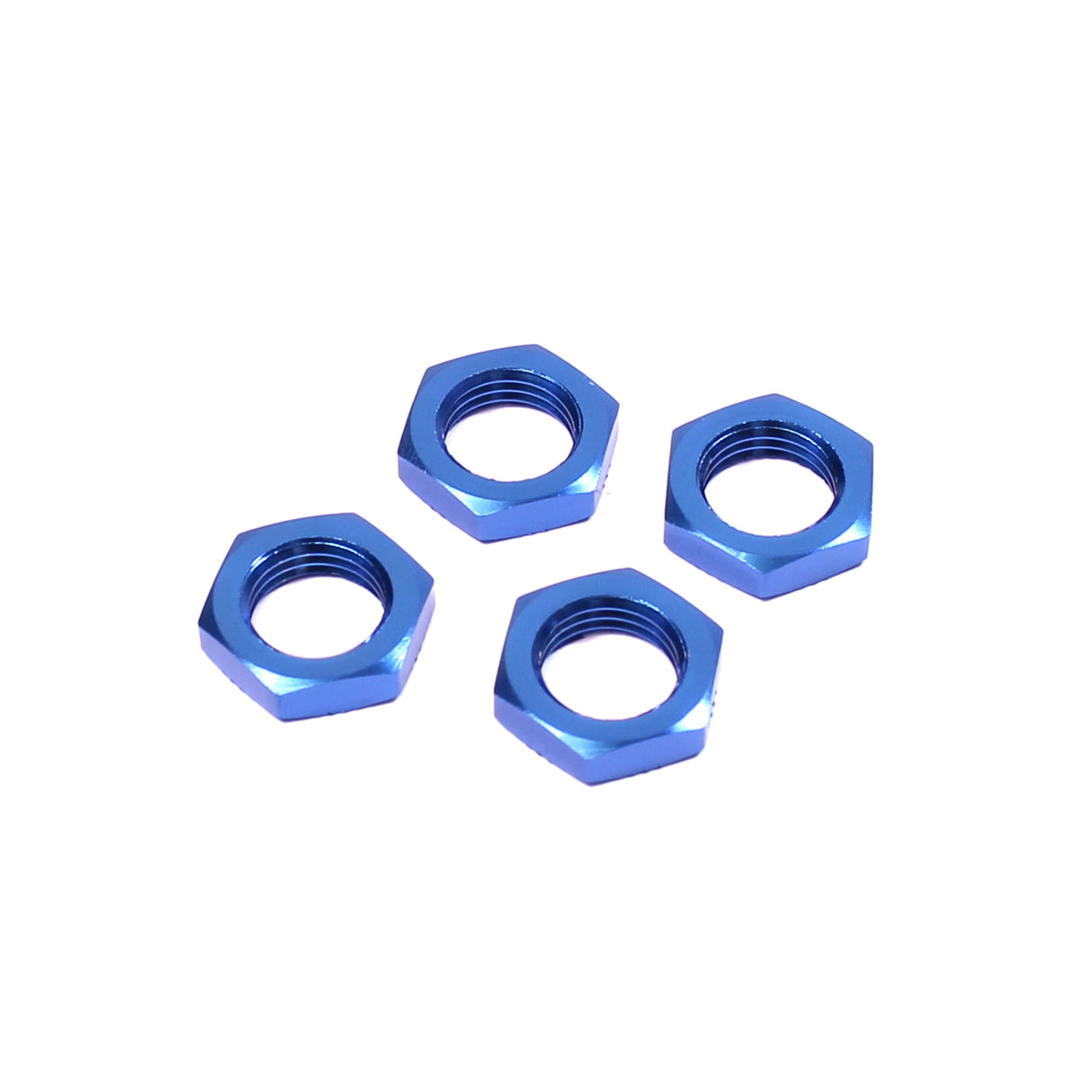 Racers Edge RCE1907BL X-Maxx Aluminum Wheel Nut Set (4pcs) - Blue