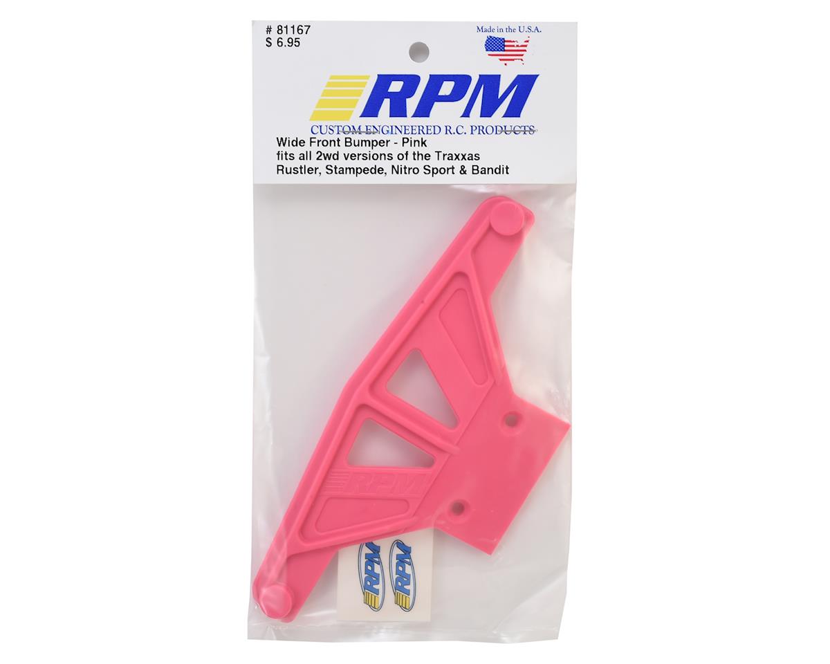 RPM 81167 Traxxas Rustler/Stampede Pare-chocs avant large (Rose)
