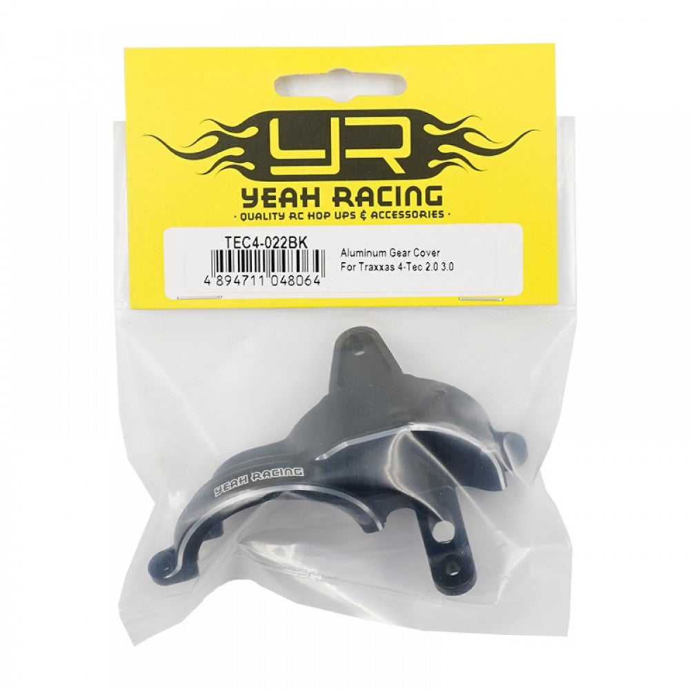 Yeah Racing TEC4-022BK COUVERCLE D'ENGRENAGE EN ALUMINIUM POUR 4-TEC 2.0 3.0