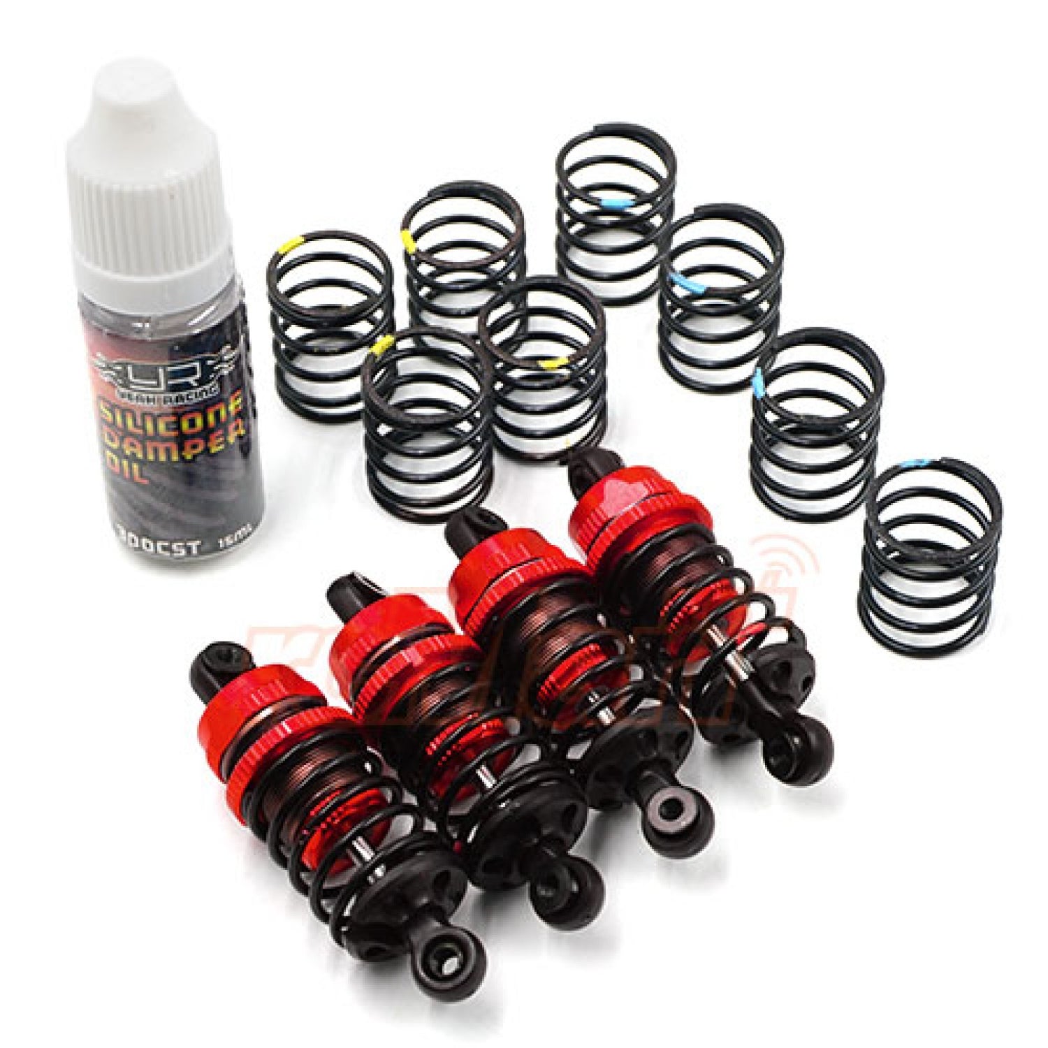 Yeah Racing 2055RD QUTUS Challenger Juego de amortiguadores de 55 mm para 1/10