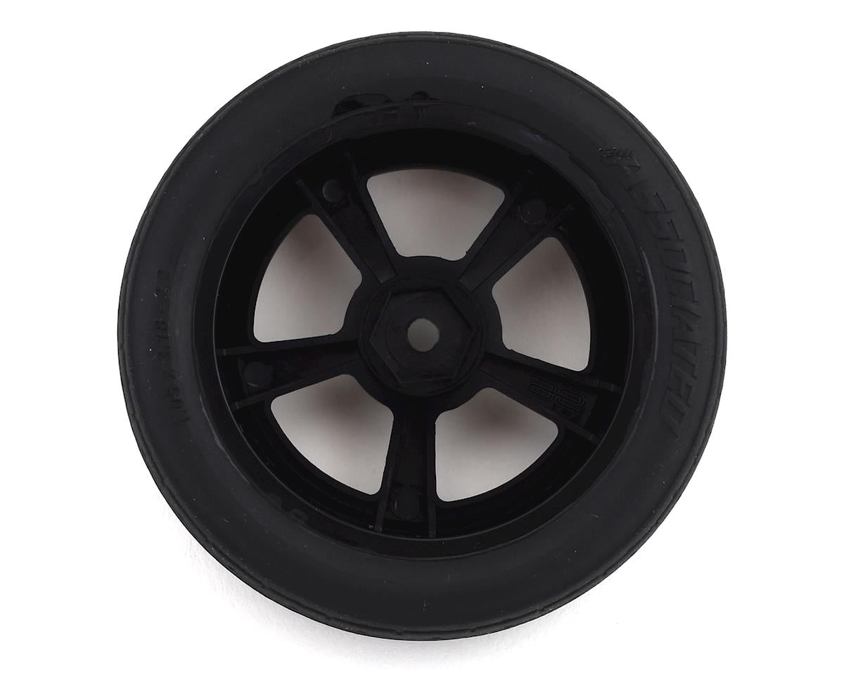 Team Associated 71073 DR10 Neumáticos delanteros premontados para carreras de arrastre (2)