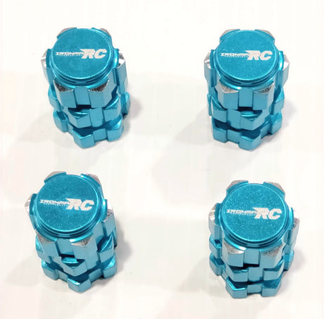 IronManRc Extensión del adaptador del cubo hexagonal de la rueda de 17 mm (4) Traxxas 1/10 Maxx Azul