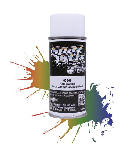 Spaz Stix 05809 Peinture aérosol à changement de couleur, holographique, canette de 3,5 oz