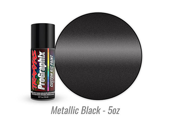 TRAXXAS 5075 Peinture corporelle, ProGraphix™, noir métallisé (5oz) 5075