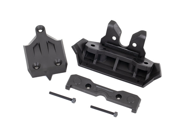 Traxxas 9535 Pare-chocs, avant/plaque de protection, avant/support de barre de liaison, avant/3x25 CS (2)