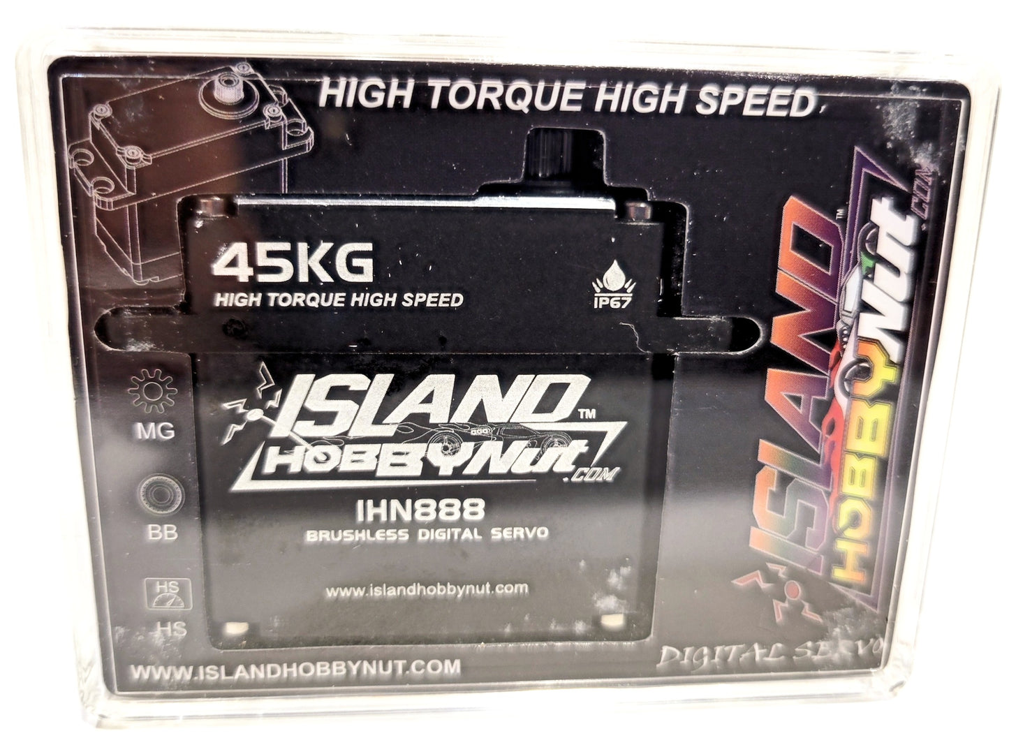 IslandHobbyNut 888 High Torque & Speed Brushless Servo ( TRIPLE 8 )