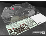 Bittydesign Hyper GT8 1/8 On-Road GT Body (Transparente) (Distancia entre ejes de 325 mm)