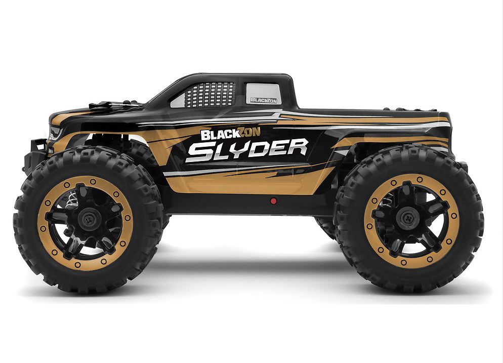 Black Zion Slyder BZN540101 1/16th RTR 4WD Camión monstruo eléctrico - Dorado
