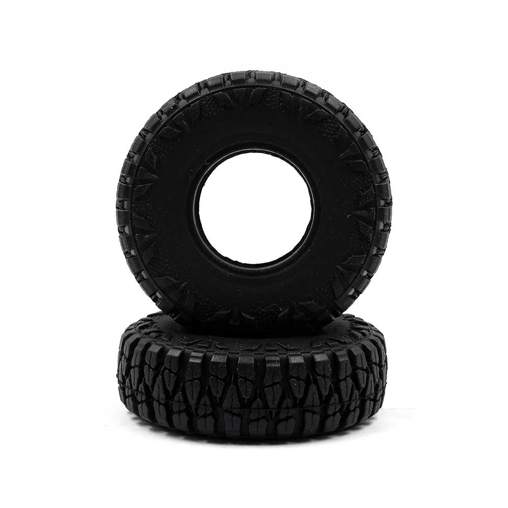 Yeah Racing 1.0 INCH CLAWS MEDIUM SOFT MICRO TIRE W/FOAM 2PCS FOR AXIAL SCX24 1/