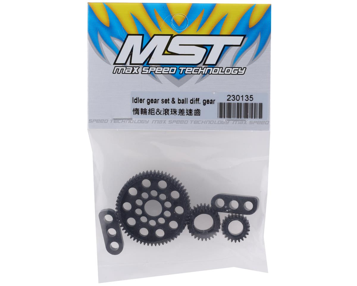 MST 230135 RMX 2.0/2.5 Juego de engranajes intermedios y diferenciales de bolas