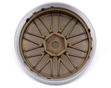 MST 832102GD FS-GD LM Juego de ruedas (dorado) (4) (desplazamiento intercambiable) con hexágono de 12 mm