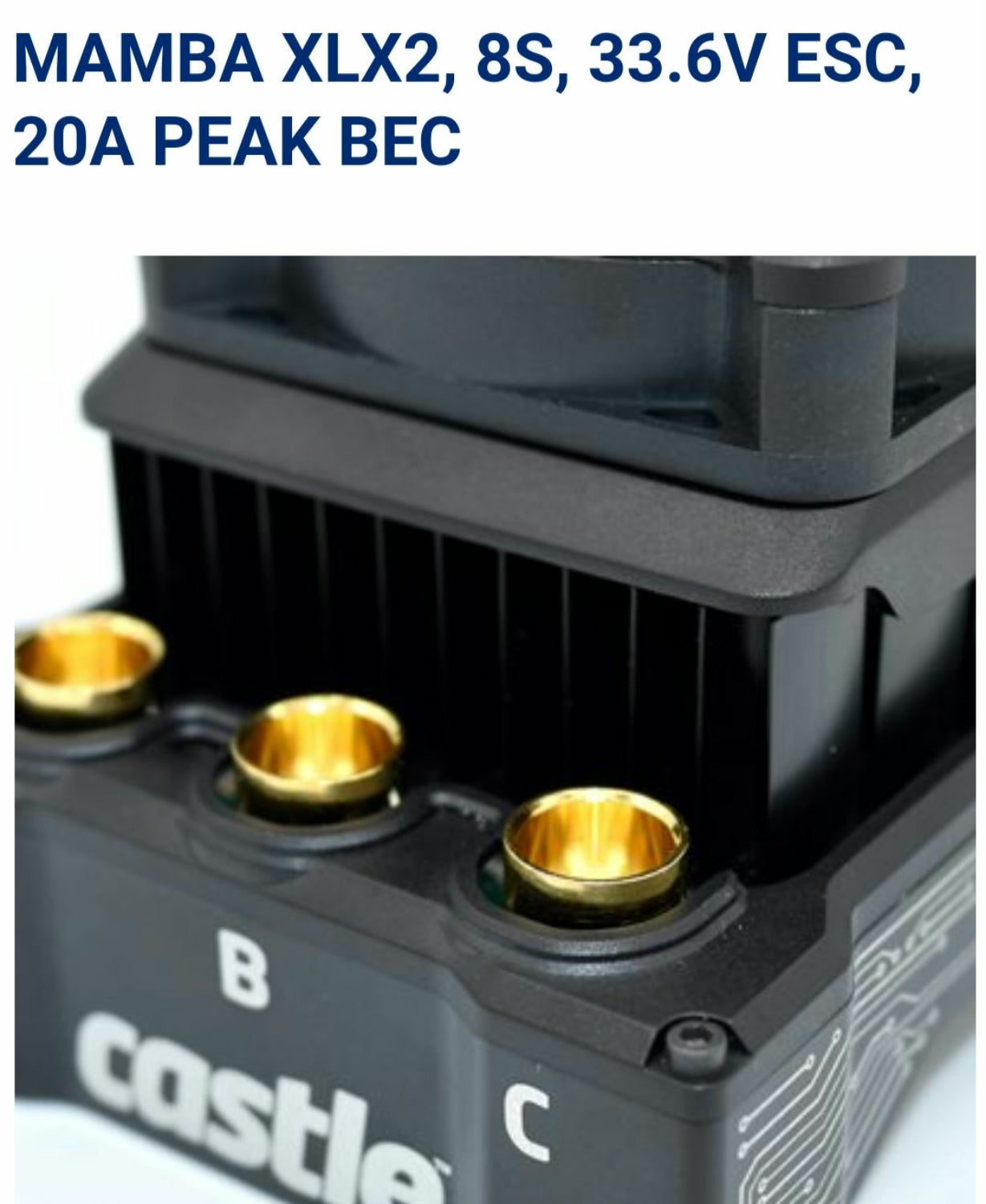 Castle Creations Mamba XLX2 8S 33.6V ESC 20A Peak BEC XLX 2 Speed Control