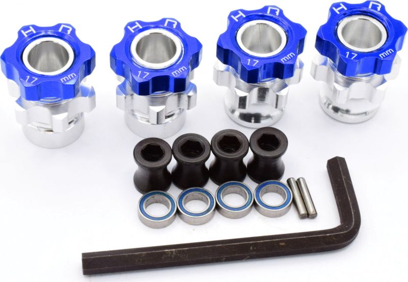 Hot Racing JT107W06 Traxxas Jato Adaptadores de rueda hexagonal de 17 mm con extensión de 8 mm (4)