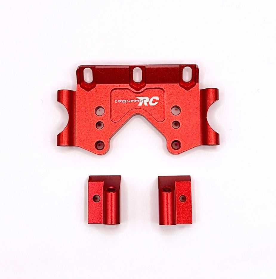 IRonManRc Traxxas Aluminium ROUGE Cloison Avant 2WD Slash Stampede Rustler Ban