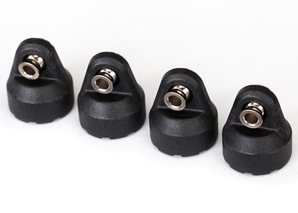 TRAXXAS 8361 SHOCK CAPS BLACK HOLLOW BALLS
