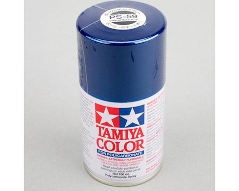 Tamiya PS-59 Peinture en aérosol Lexan Bleu métallisé foncé (100 ml)