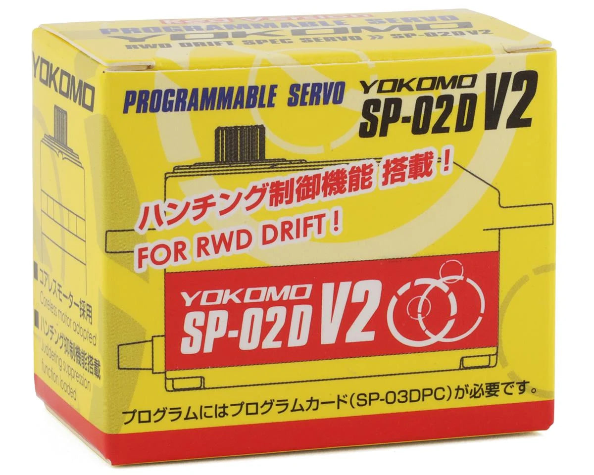 Yokomo SP-02 D V2 Servo de deriva programable sin escobillas (rojo)YOKSP-02DV2R