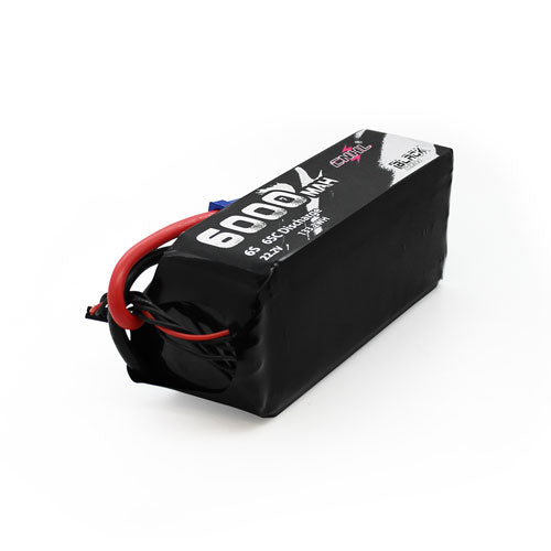 CNHL Black Series 6000mAh 22.2V 6S 65C Lipo Battery for Airplane Helicopter Jet
