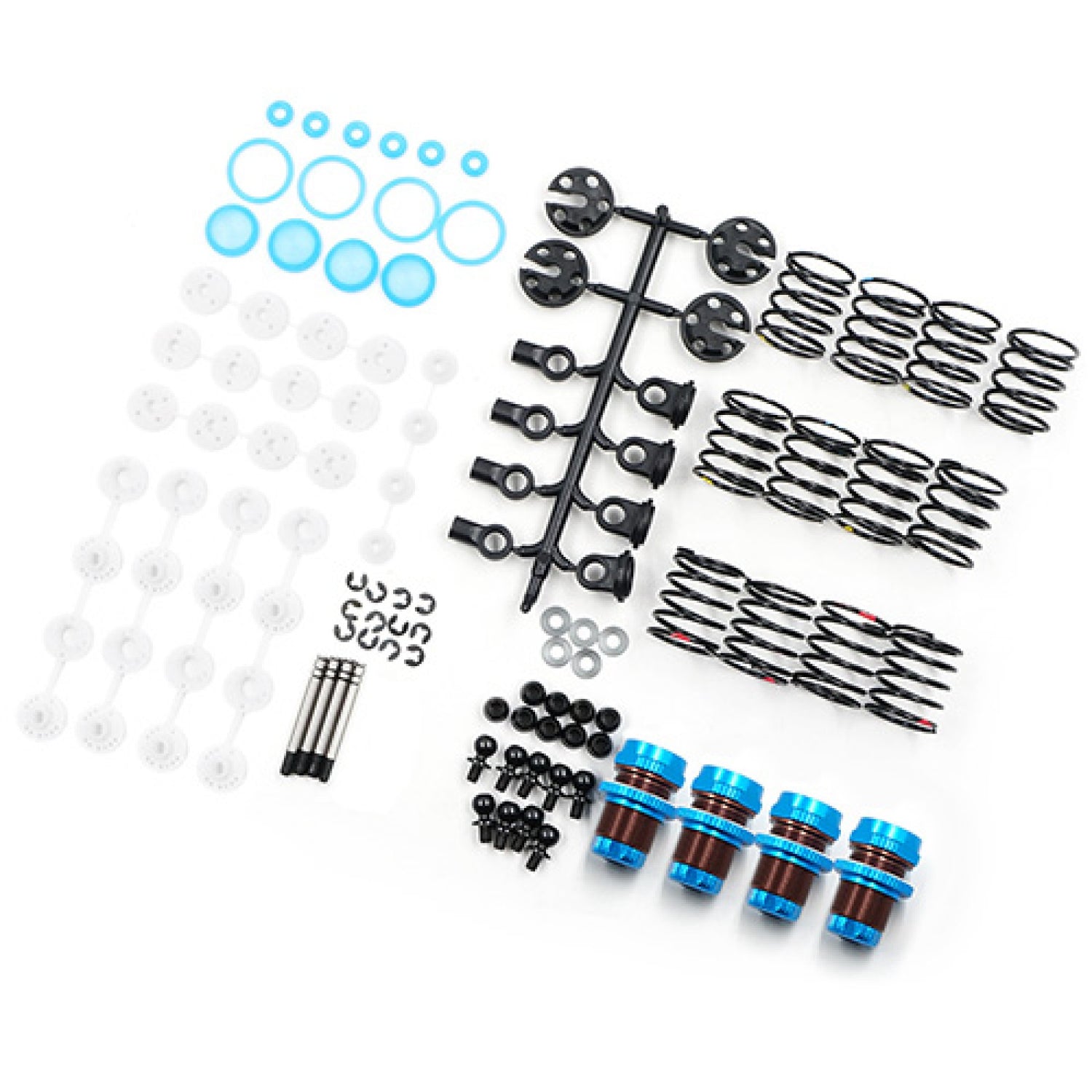 Yeah Racing 2050BU QUTUS Challenger 50mm Damper Set for 1/10