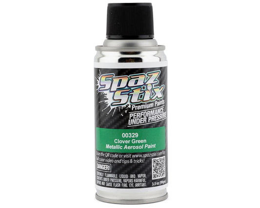Spaz Stix SZX00329 "Clover Green Metallic" Spray Paint (3.5oz)