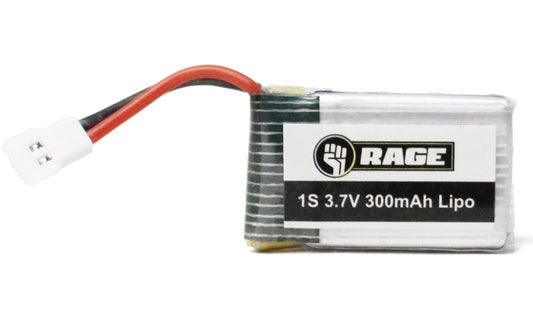 RAGE RC RGR3060 1S 3.7V 300mAh Lipo Battery; Orbit, Triad
